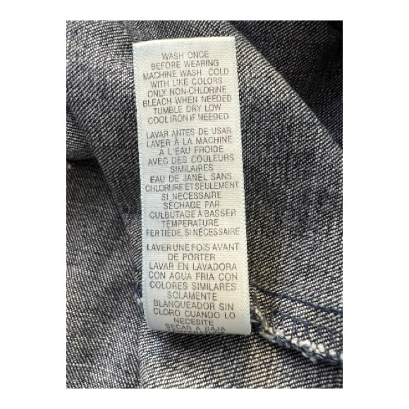 EUC Casual Corner Annex blue denim A-line knee length skirt – size 12 - Picture 7 of 7